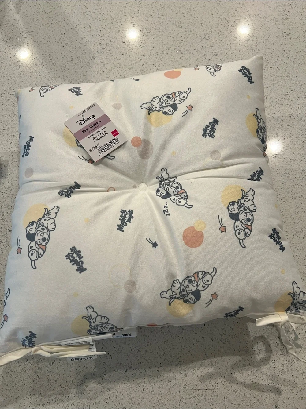 101 DALMATIAN set of 2 SEAT CUSHIONS DAISO JAPAN